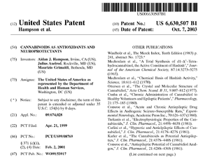 2003 US Government Patent on Cannabis